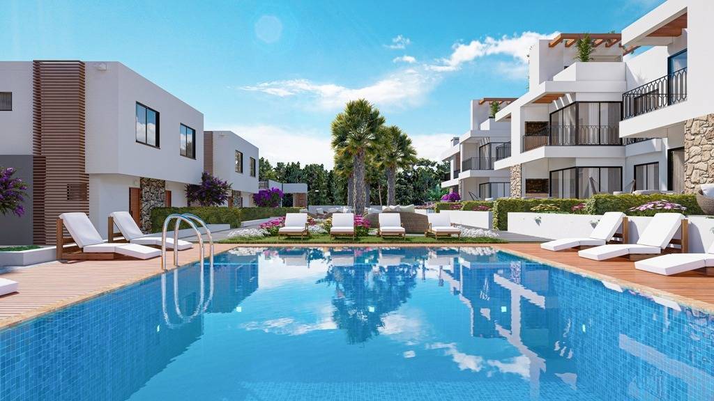 Nové priestranné apartmány typu mezonet Cyprus Turecko - pláž 700 m