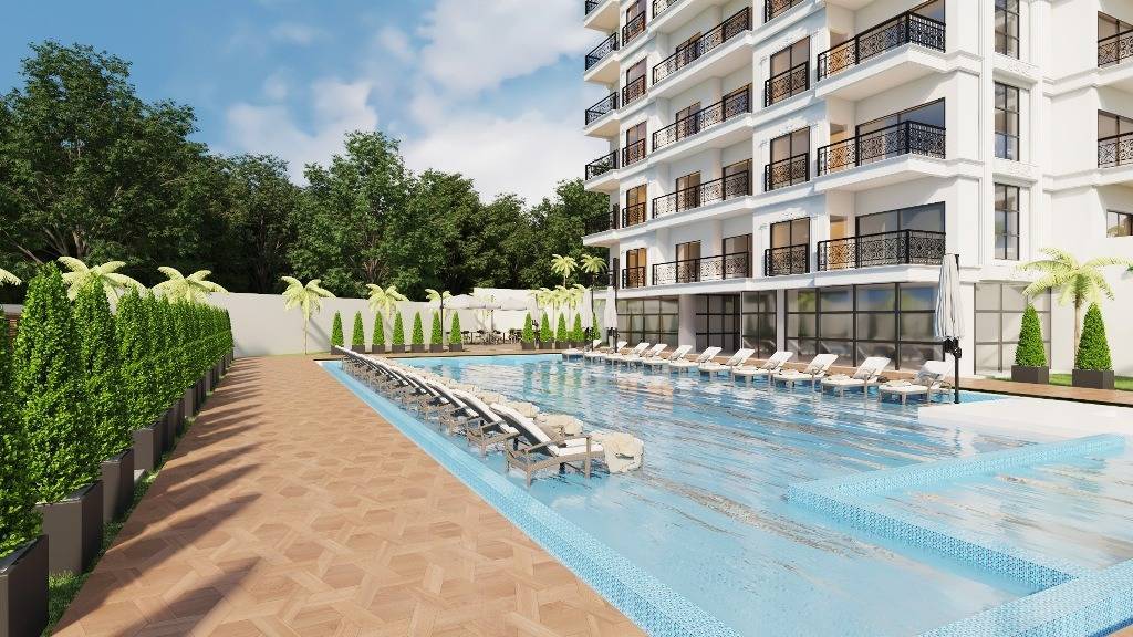 New apartment for sale in Turkiye in a quiet location, Alanya - Avsallar 