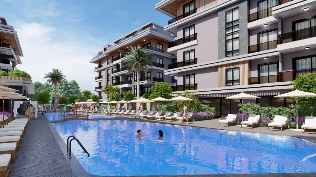 New apartments under construction in Alanya - Oba