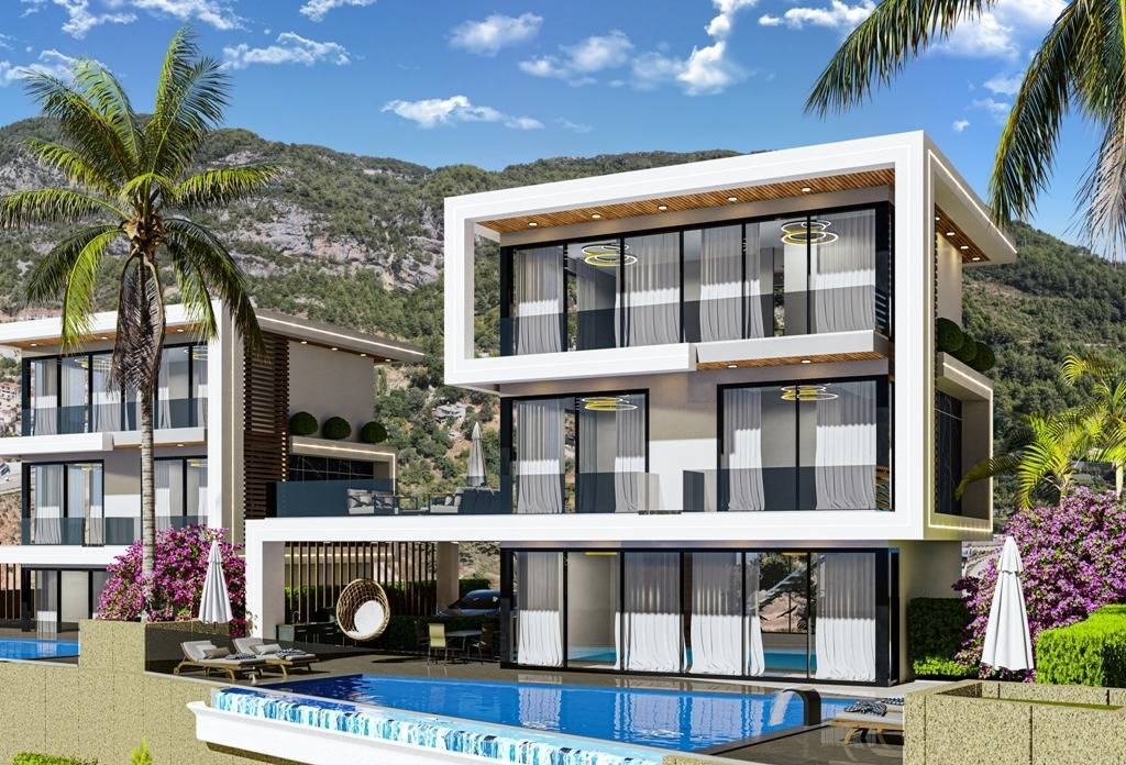 New Villas under construction, quiet location Alanya - Bektaş Turkey 