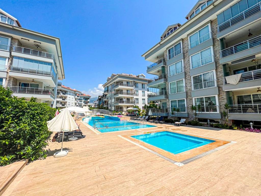 Umeblowany apartament z 3 pokojami w spokojnej okolicy w Turcji, Alanya - Oba