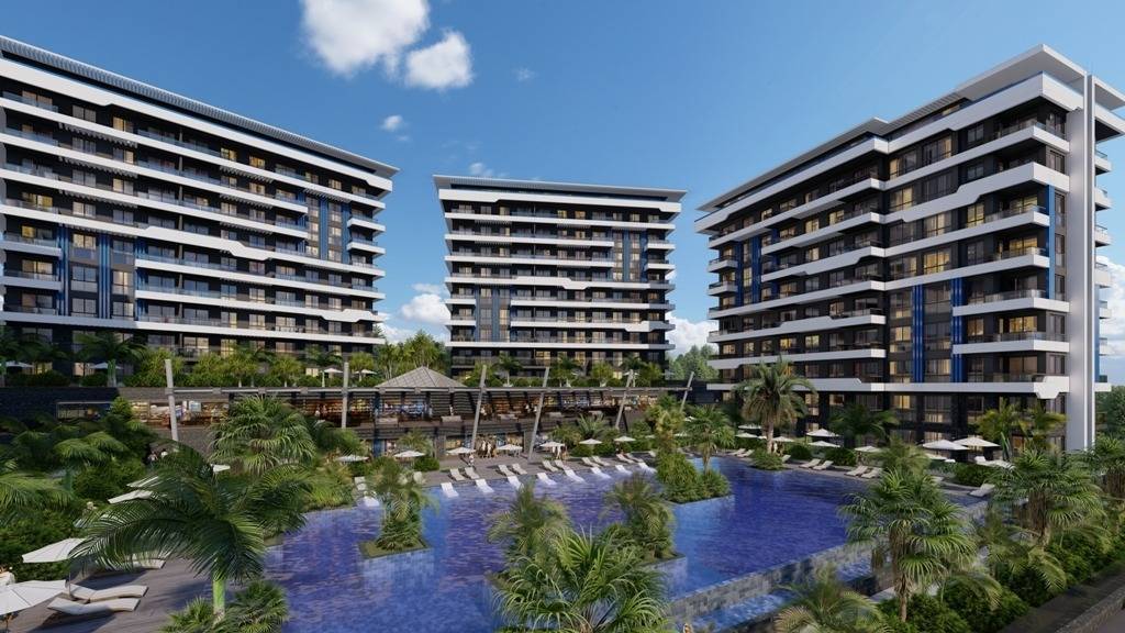 Alanya - Payallar'da taksitli inşaat aşamasında yeni daireler