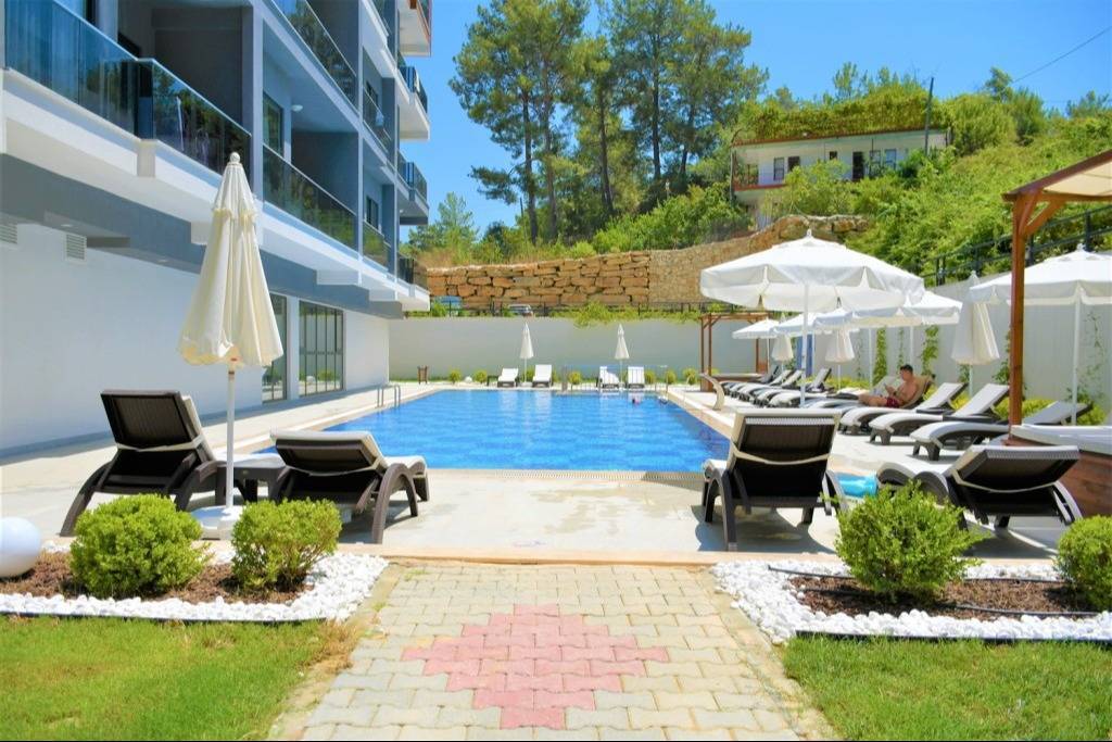 Cenově výhodný apartmán s relaxační zónou v klidné části Alanya Avsallar - cs