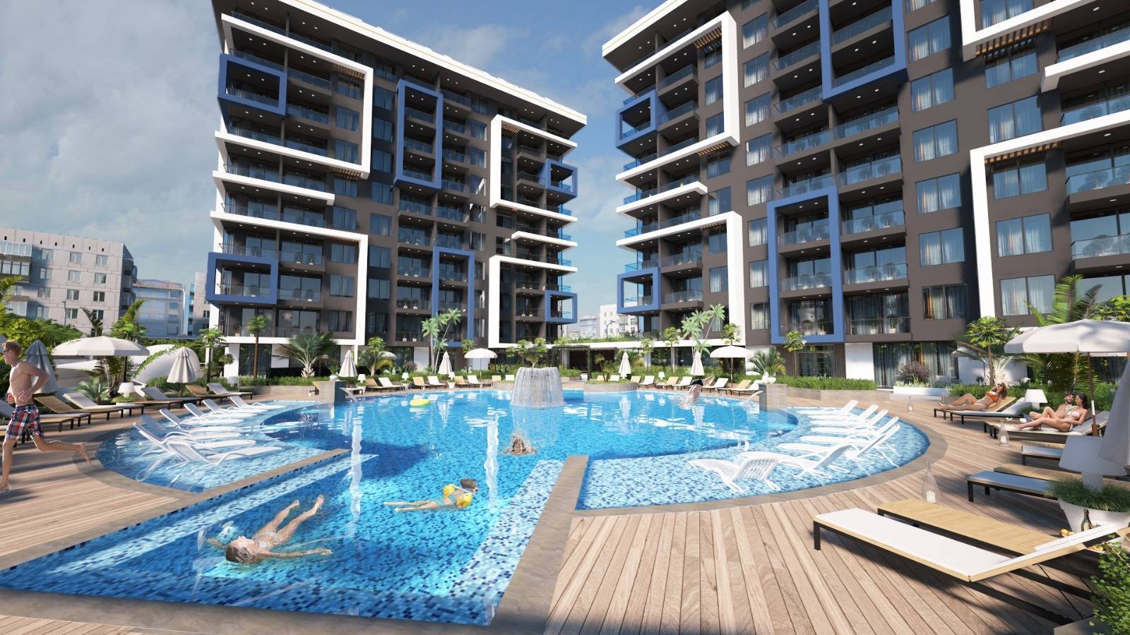 Türkiye'de satılık yeni daireler - Alanya şehir merkezi