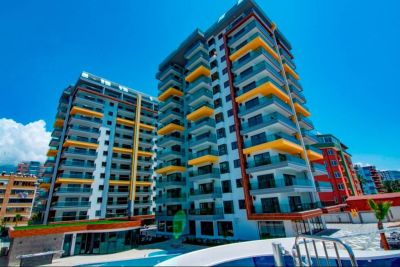 Umeblowany apartament w pierwszej linii przy morzu Alanya Mahmutlar