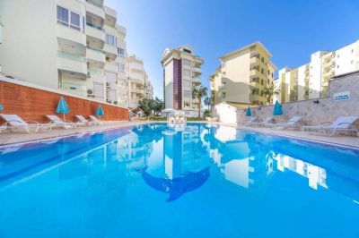 Comfortable 3-room apartment, furnished, close to the beach in Alanya Oba